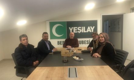 Yeşilay Beşiktaş Şube Başkanı Sayın Hakan Orman’ı ziyaret ettik.